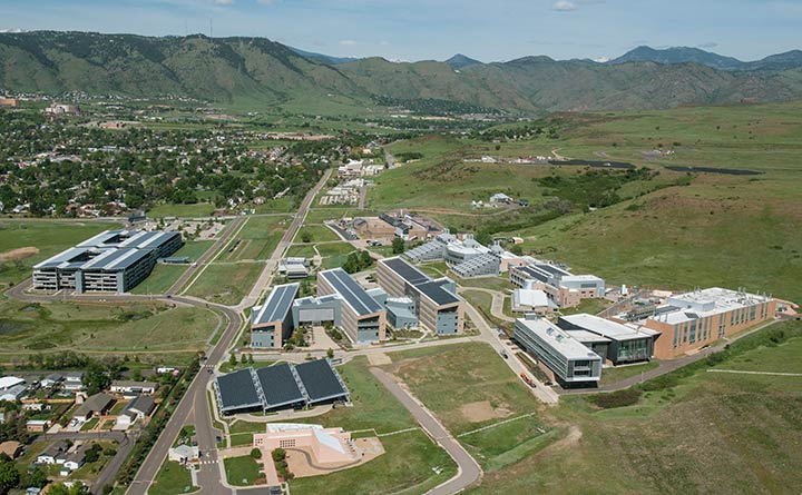 Aerial photo of the NREL campus in 2016.