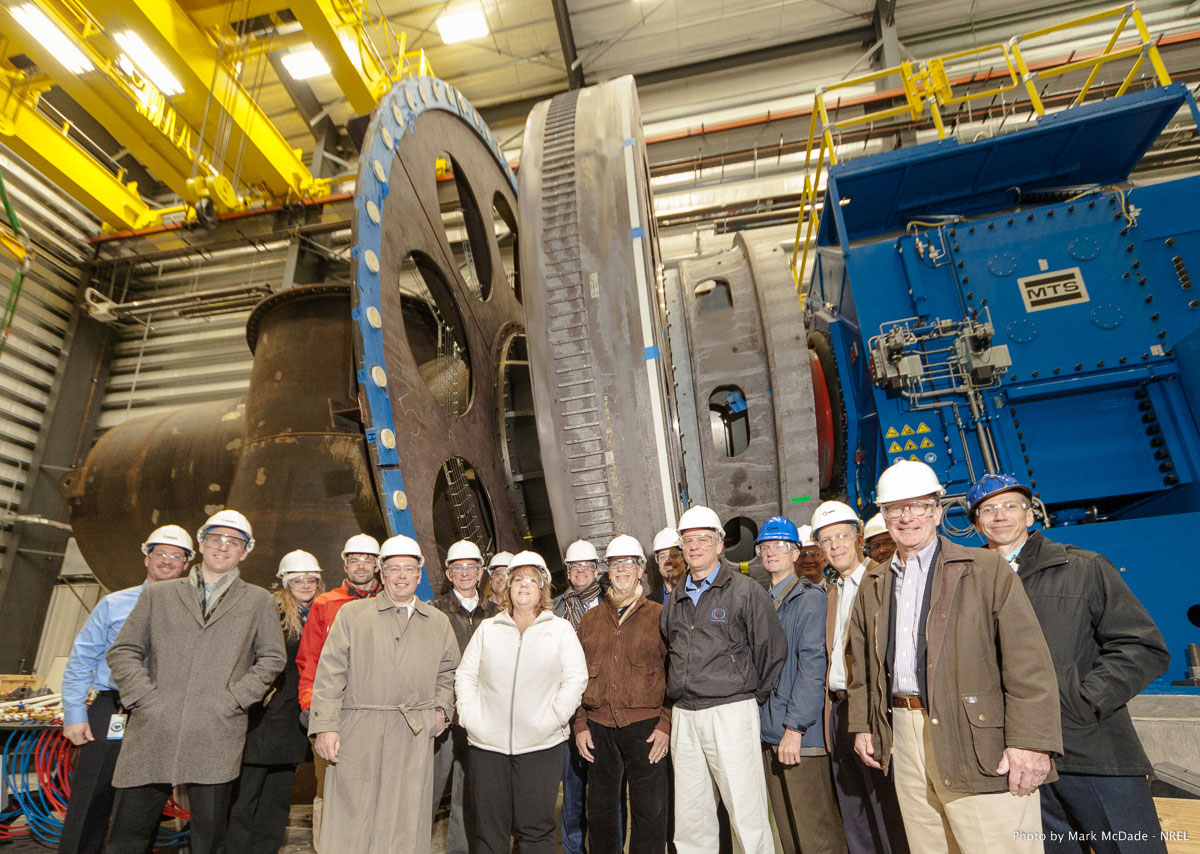 NREL staff in the dynamometer facility.