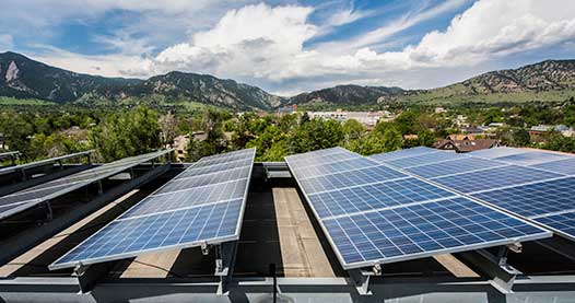 PV modules on the Walnut Place, 95 unit senior housing in Boulder, CO.