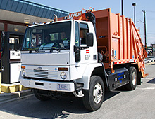 Photo of a refuse truck