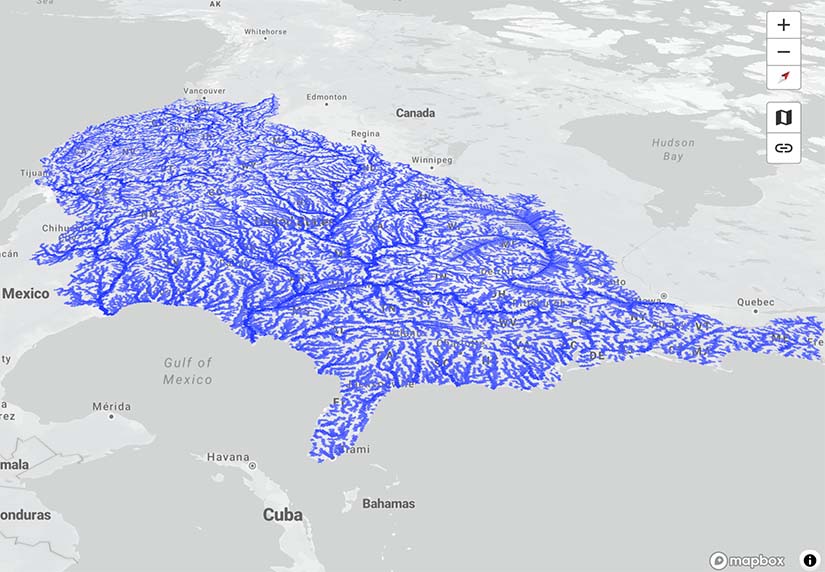 A screenshot of the Water Risk Visualization and Analysis Tool.