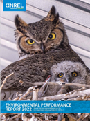 Cover of the 2022 Annual Site Environmental Report featuring a mother owl and owlette