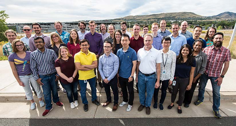 Group photo of the Heterogeneous Catalysis for Thermochemical Conversion team