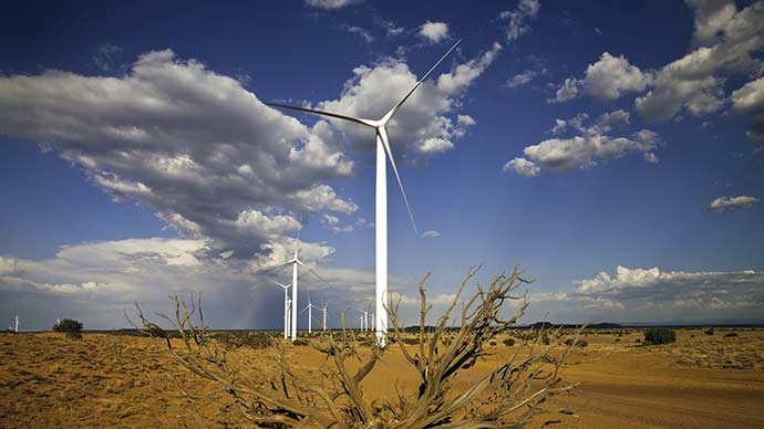 The 63-MW Dry Lake Wind Power Project in Arizona