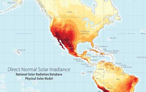 Direct Normal Solar Irradiance - Americas
