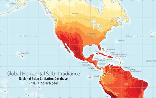 Global Horizontal Solar Irradiance - Americas