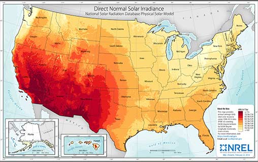 U.S. Annual Solar GHI