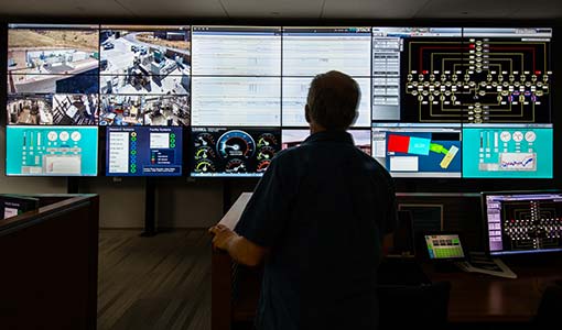 Photo of the Energy Systems Integration Facility control room.