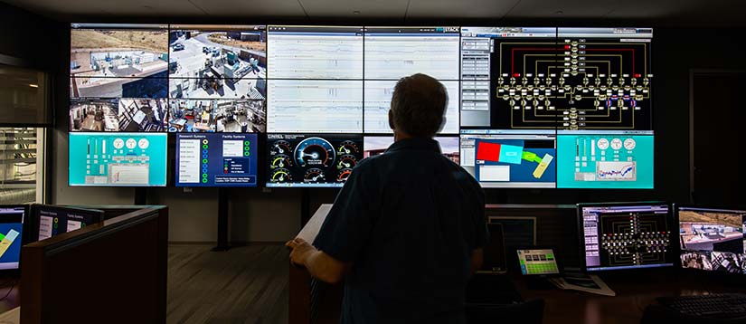 Photo of the Energy Systems Integration Facility control room.