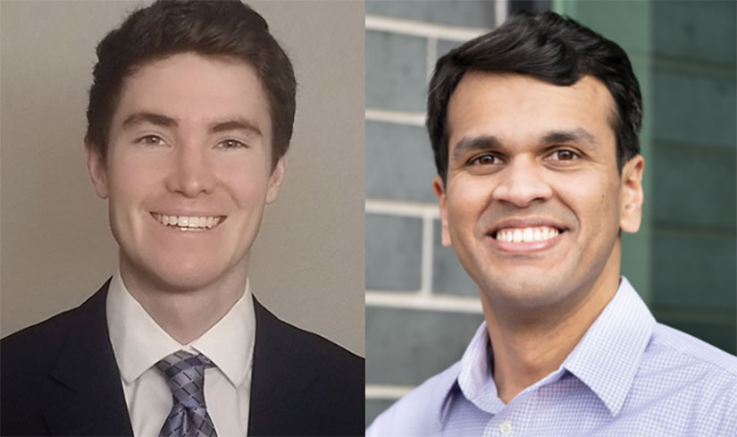 202404-newsletter-griffin-vijayakumar Side-by-side headshots of Kevin Griffin and Ganesh Vijayakumar