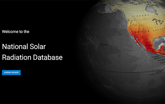 National Solar Radiation Database website