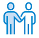 Icon of two figures holding hands