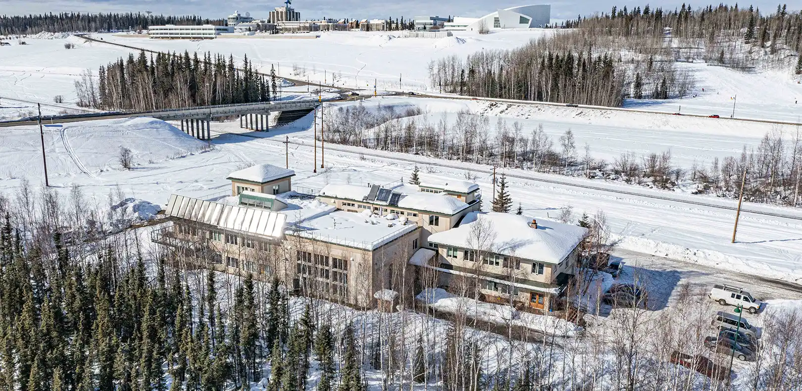 Aerial view of NREL's Alaska Campus