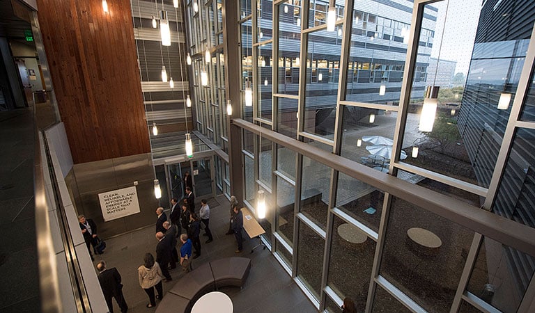 facilities-esif-47772 A photo of the Energy Systems Integration Facility at NREL.