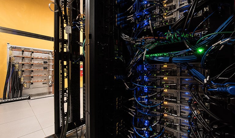 facilities-hpcdc-42014 A photo of the high-performance computer at NREL.