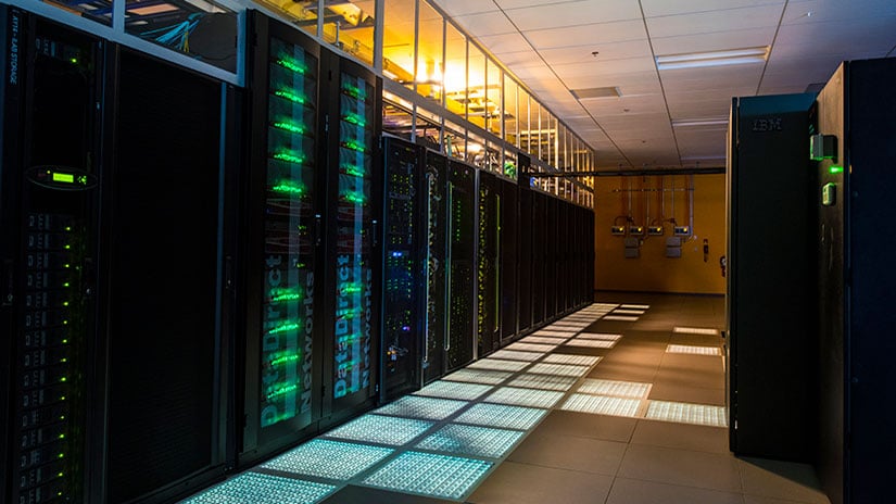 kestrel-45378 NREL's supercomputer, Kestrel, which resides in the Energy Systems Integration Facility.