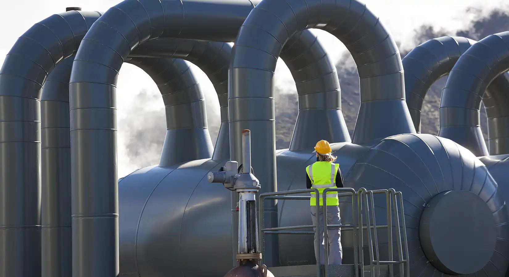 Geothermal tubes.