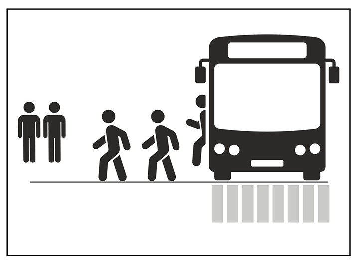 shuttle-1 Passengers leaving bus.