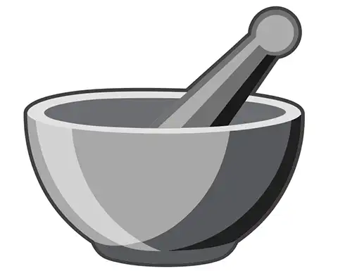 tn-bulk-material-synthesis A mortar and pestle.