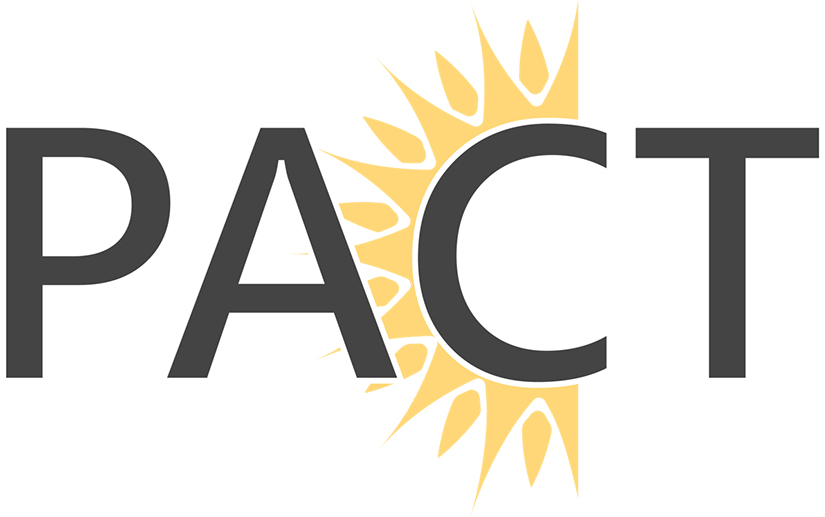 Logo with word PACT.