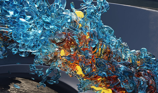 A 3D rendering of fuel injection.