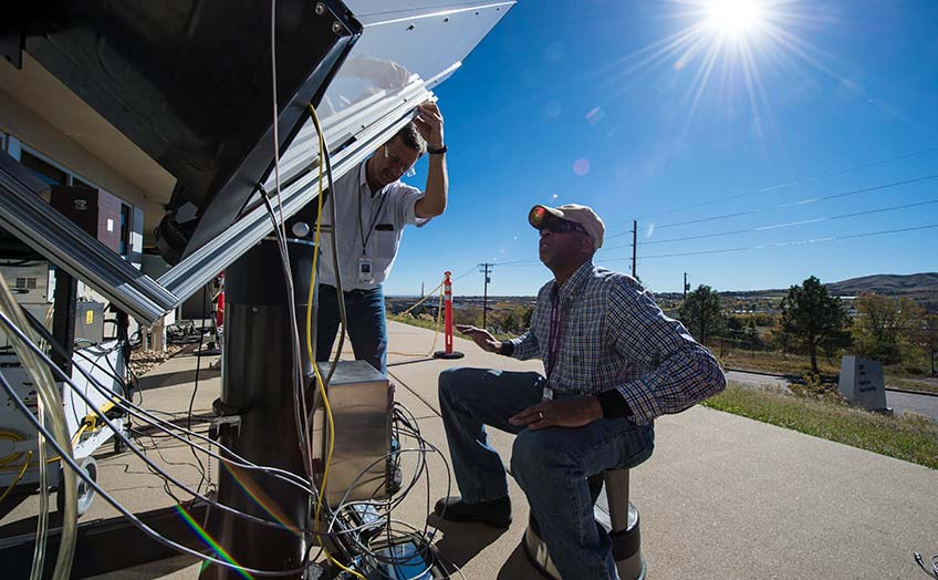 facilities-stf-48911-848 Two researchers working at the Outdoor Test Facility