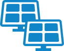 Icon of solar panels