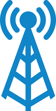Icon of a cell phone tower