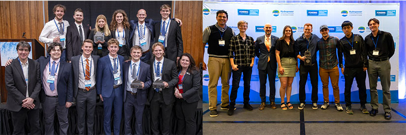 20240920-newsletter-mecc-hcc-winners Photo of the winners of the Marine Energy Collegiate Competition from the University of New Hampshire and winners of the Hydropower Collegiate Competition from Northern Arizona University.