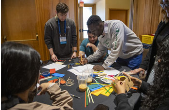 20240920-newsletter-stemapalooza Participants of the 2024 Marine Energy Collegiate Competition designing and building a solar-powered device.