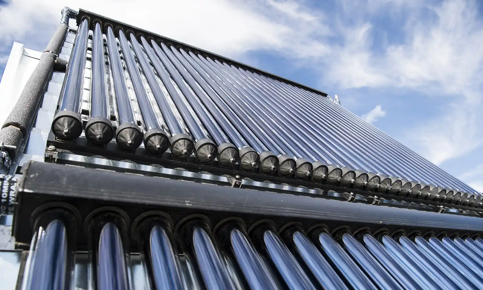 solar-hot-water-heater-48507 A solar hot water collector system.