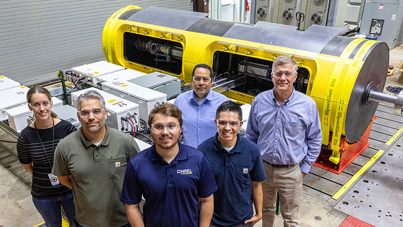water-researchers-searay Group of researchers stand in front of seaRAY technology