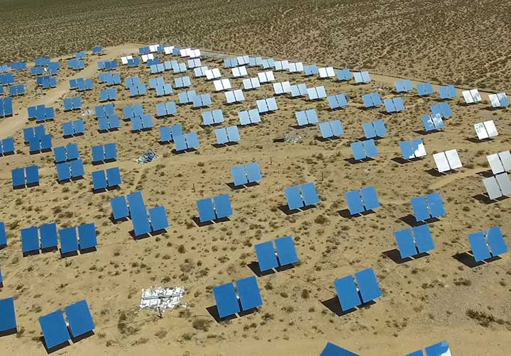 Photo of a solar energy plant in Kazakhstan