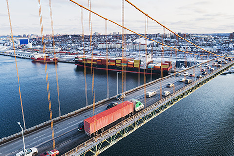 getty-1371212488-flt Vehicles driving on a water bridge.