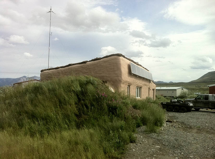 A prototype earth-bermed home in Alaska