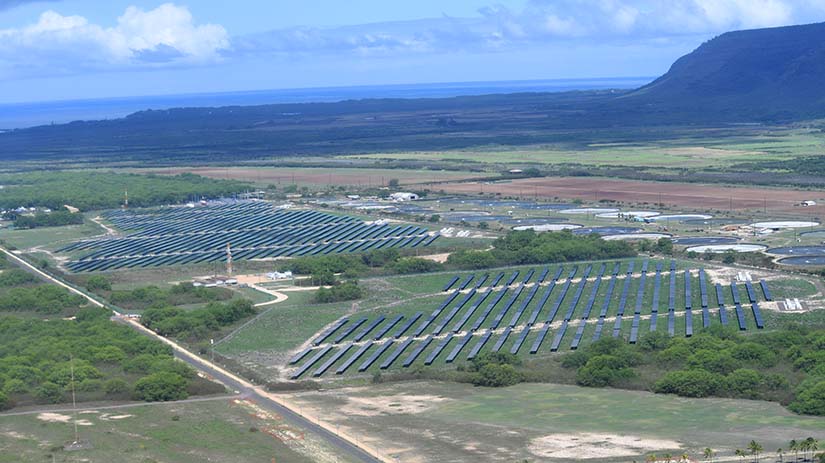 Aerial view of the U.S. Navy's Pacific Missile Range Facility