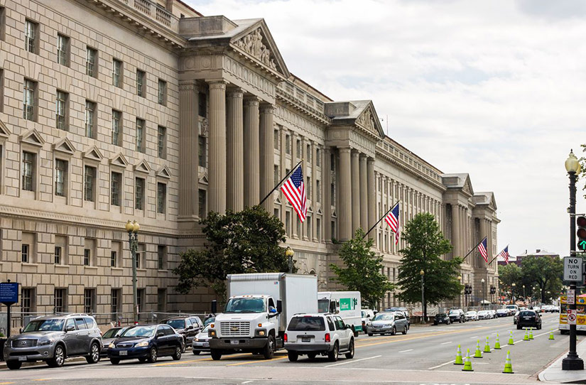 Photo of the U.S. Commerce building in Washington, D.C.