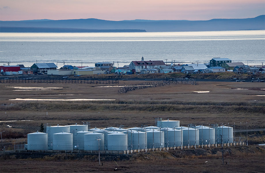 Unalakleet at sunset