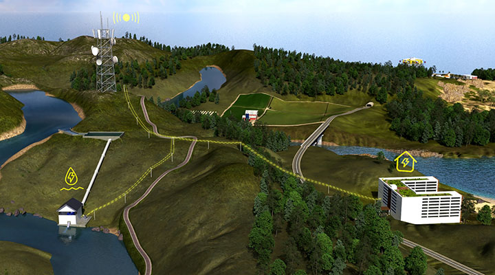A screenshot of River Ramble, a section of the island.