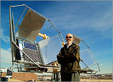 Photo of photovoltaic researchers.