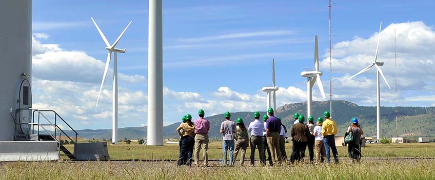 Photo shows participants in a prior Energy Execs program.