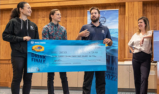 News Release: Waves to Water Prize Announces Grand Prize Winner and Celebrates the DRINK Finale