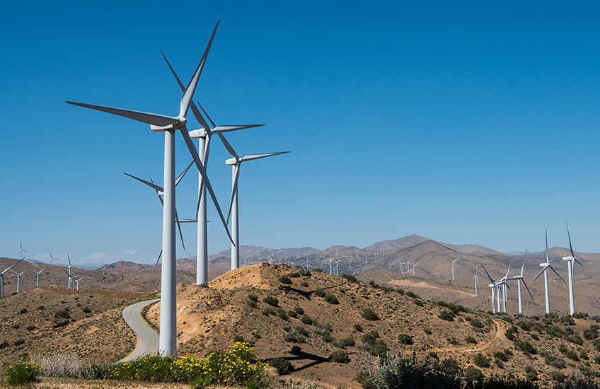 Wind farm in Colorado