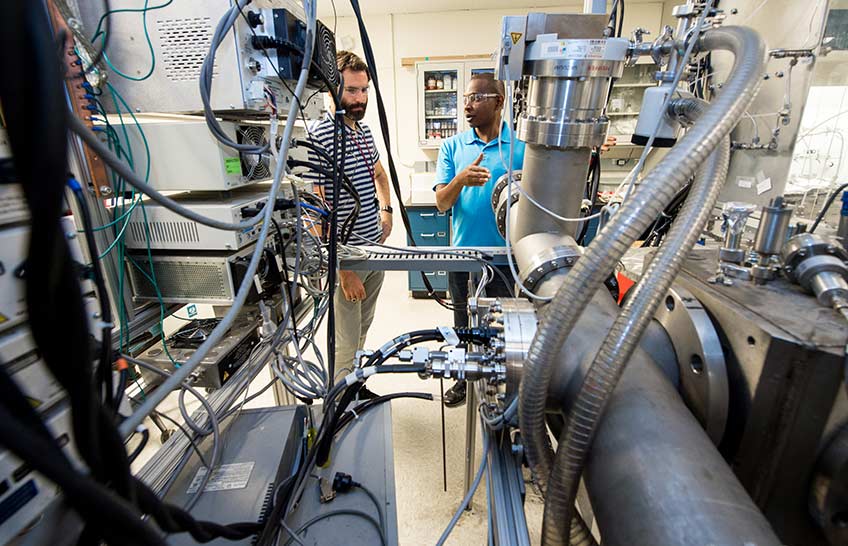 Two NREL scientists