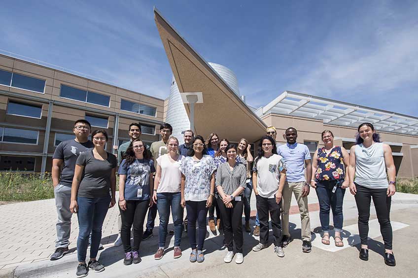 Students and NREL staff pose for a group photo during HOPE 2019.