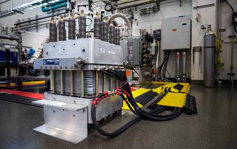 Electrolyzer in NREL’s Energy Systems Integration Facility.