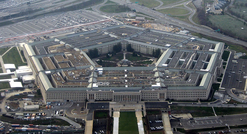 Aerial photo of the U.S. Pentagon building