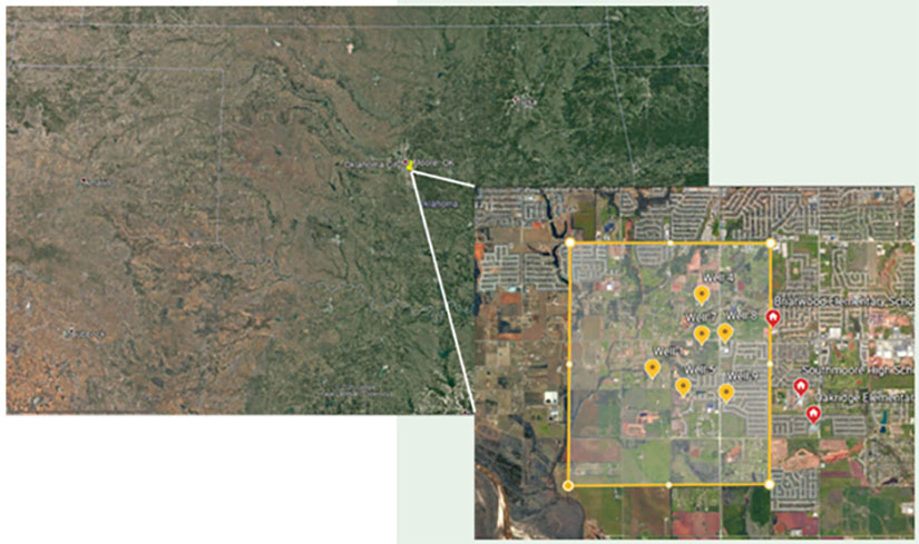 Screenshots of satellite images.