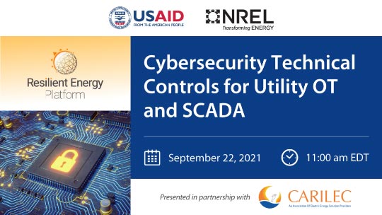 An infographic for the Cybersecurity Technical Controls for Utility OT and SCADA.