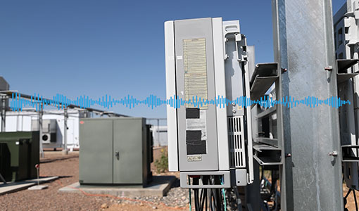 An inverter with an audio file overlayed on top.
